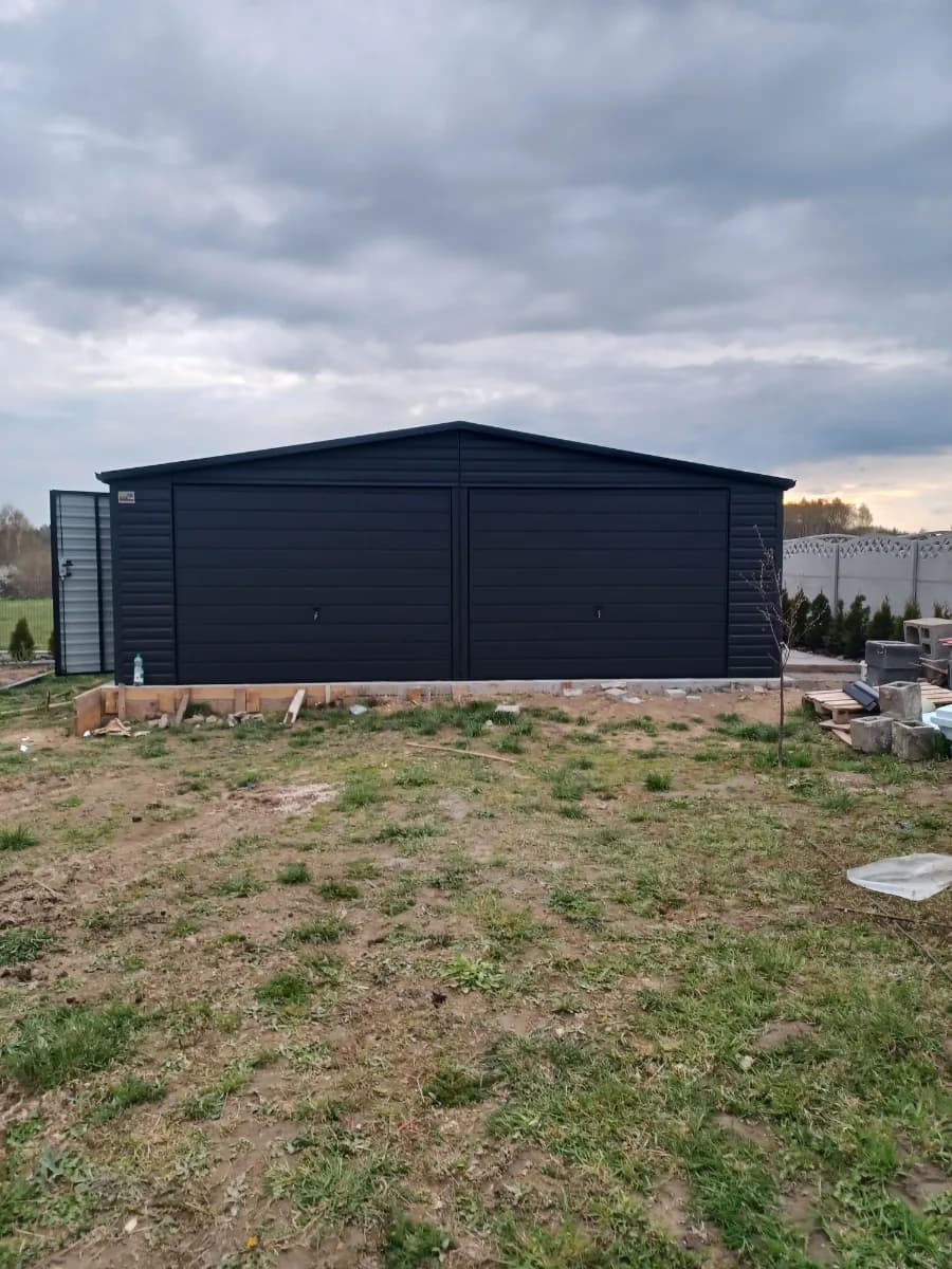 Garaż blaszany 7x5, grafit mat. CAŁA POLSKA